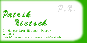 patrik nietsch business card